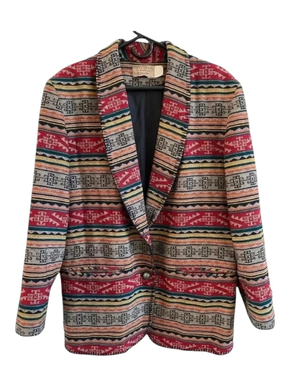 Pendleton Knockabouts Vintage Southwestern Aztec Wool Blazer